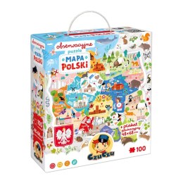 Mapa Polski - puzzle obserwacyjne CzuCzu CzuCzu