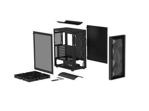 Obudowa Genesis Diaxid 605F MIDI TOWER USB-C Czarna Obudowa Genesis Diaxid 605F MIDI TOWER USB-C Czarna