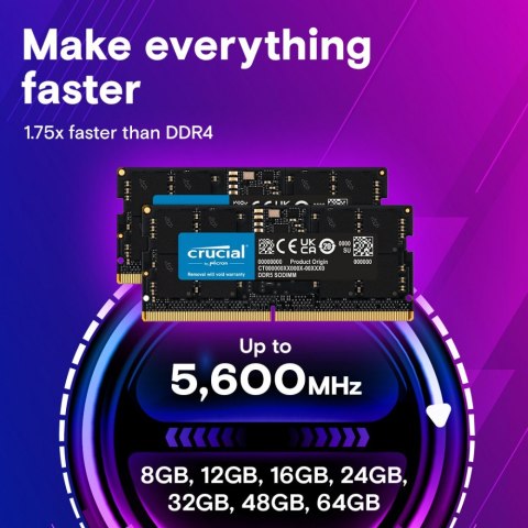 Pamięć DDR5 SODIMM 16GB/4800 CL40 (16Gbit) Pamięć DDR5 SODIMM 16GB/4800 CL40 (16Gbit)
