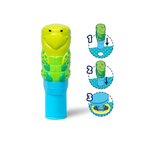 Sticker Wow - Książeczka i stempelek z naklejkami - Żółw morski Nefere