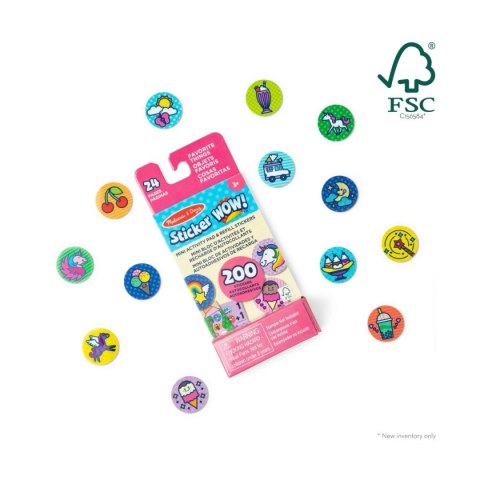 Sticker Wow - wkład + mini książeczka - Jednorożec Nefere