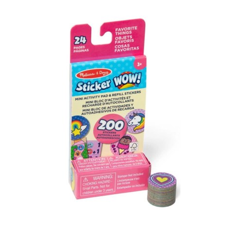 Sticker Wow - wkład + mini książeczka - Jednorożec Nefere