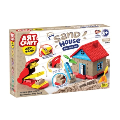 Zestaw z piaskiem kinetycznym Artcraft - Domek Nefere