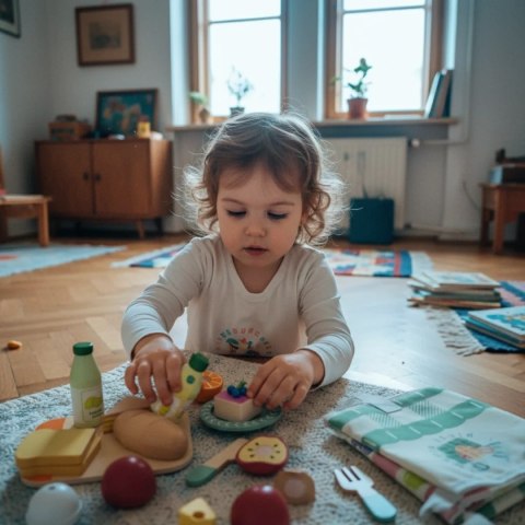 Drewniany zestaw piknikowy 16 elementów - Kabi od 3 lat Kabi
