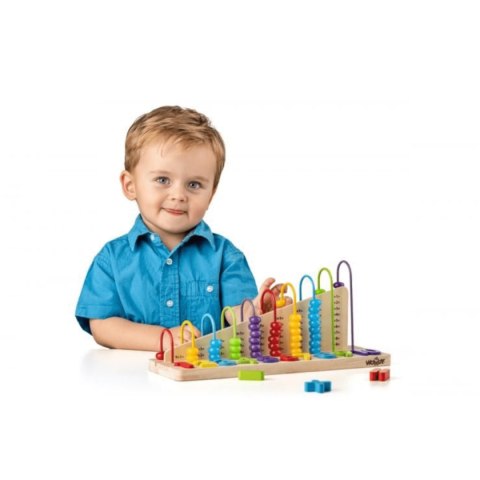 Dwustronne drewniane liczydło matematyczne Nefere