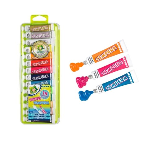 Farby Jolly tempera - 12szt + metaliczne Jolly