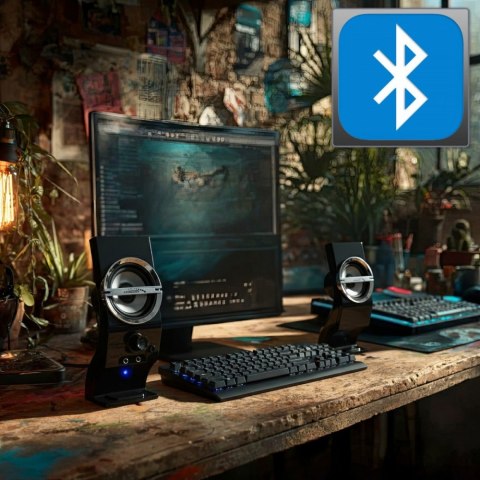 Głośniki komputerowe 6W AC805 USB Black