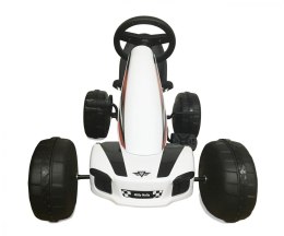 Gokart na pedały Viper Biało-czarny