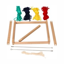 Goki krosno drewniane - mały warsztat tkacki dla dzieci 6+ Goki