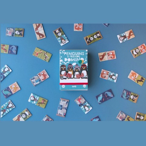 Gra domino Londji Pingwinek i Przyjaciele dla dzieci 3+ Londji