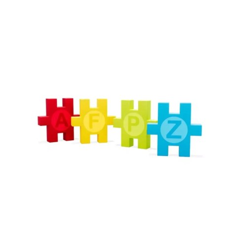 Klocki edukacyjne Meli Basic Letters Edu 1200 Meli
