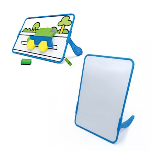 Magnetyczna mozaika Tangram z tablicą - 252 el. + karty pracy X-Bida