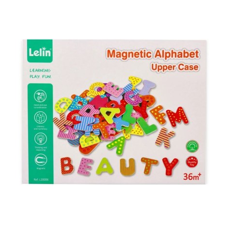 Magnetyczne literki - ABC - magnesy Lelin