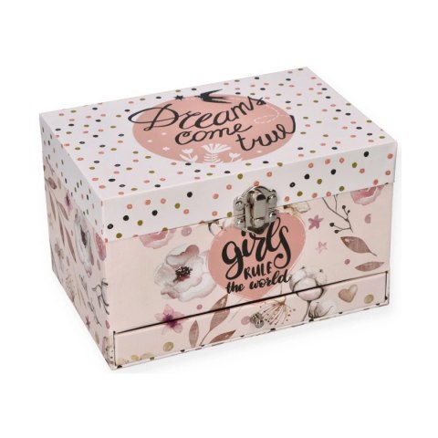 Pozytywka " Girls rule" - szkatułka na skarby Nefere