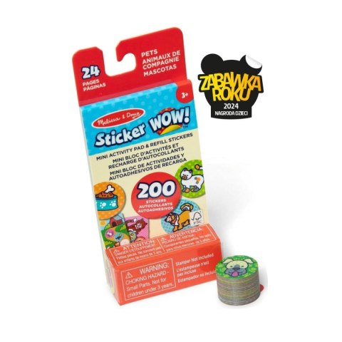 Sticker Wow - wkład + mini książeczka - Zwierzęta domowe Melissa&Doug