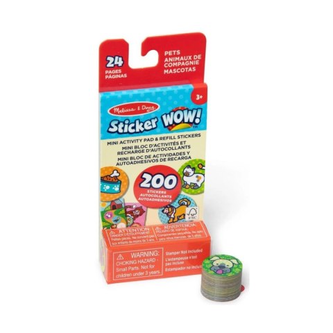 Sticker Wow - wkład + mini książeczka - Zwierzęta domowe Melissa&Doug