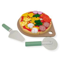 Drewniana pizza zabawka z akcesoriami - Kabi 3+ Kabi