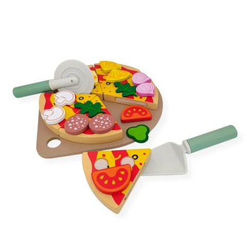 Drewniana pizza zabawka z akcesoriami - Kabi 3+ Kabi