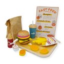 Drewniany zestaw fast food burger z akcesoriami - Kabi 3+ Kabi