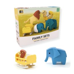 Figurki magnetyczne 3D safari Lew i Słoń - Half Toys 3+ Half Toys