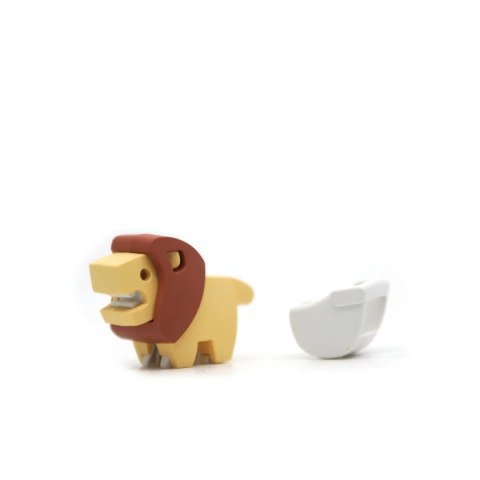 Figurki magnetyczne 3D safari Lew i Słoń - Half Toys 3+ Half Toys