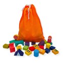 Klocki drewniane miasto sorter 100 elementów - Kabi 3+ Kabi