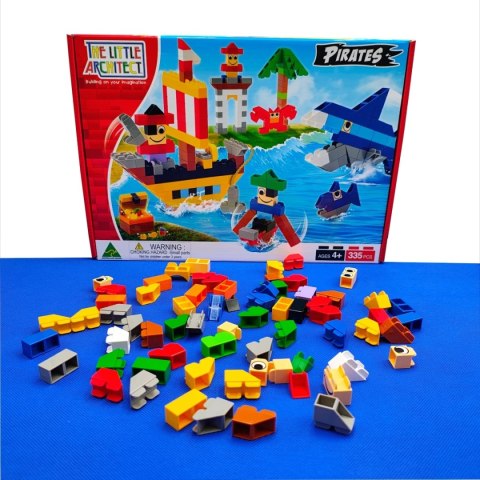 Klocki konstrukcyjne Pirates 335 el. - Little Architect 4+ Little Architect