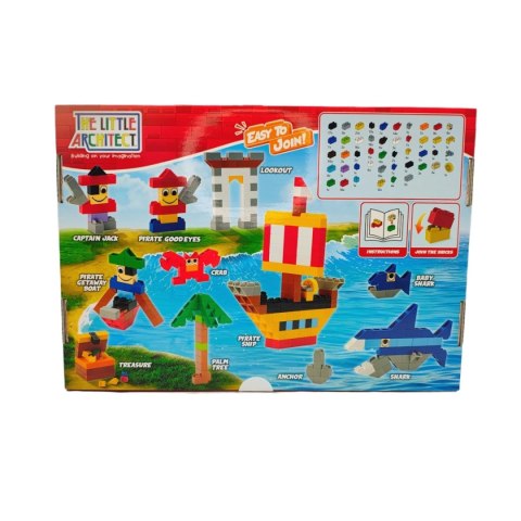 Klocki konstrukcyjne Pirates 335 el. - Little Architect 4+ Little Architect