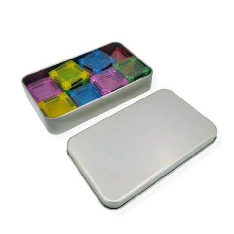 Klocki magnetyczne Mini 30 el. w puszce - Magnetic Mini Tiles 3+ X-Bida