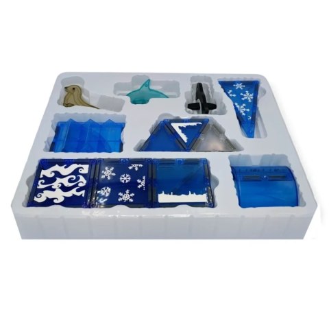 Klocki magnetyczne Ocean 36 el. z figurkami - Magnetic Tiles 3+ X-Bida