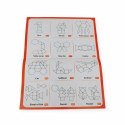 Klocki magnetyczne Tangram 20 el. układanka - z tablicą 3+ X-Bida