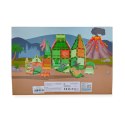 Klocki magnetyczne dinozaury 62 elementy transparentne - 3+ X-Bida