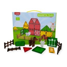 Klocki magnetyczne farma 26 el. - Magnetic Tiles 3+ X-Bida