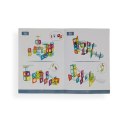 Klocki magnetyczne kulodrom tęczowy 95 el. - Magnetic Tiles 4+ X-Bida