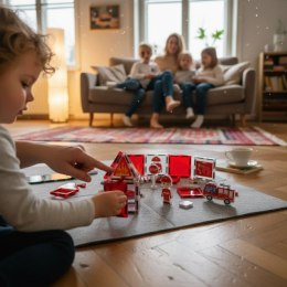 Klocki magnetyczne straż pożarna 48 el. - Magnetic Tiles 3+ X-Bida