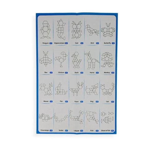 Klocki magnetyczne tangram 35 elementów - X-Bida 3+ X-Bida