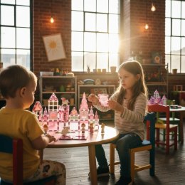 Klocki magnetyczne zamek księżniczki 37 el. - X-Bida 3+ X-Bida
