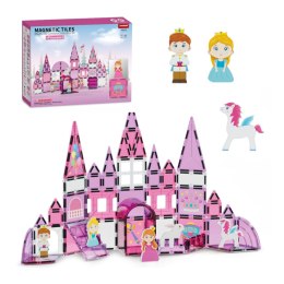 Klocki magnetyczne zamek księżniczki 58 el. - Magnetic Tiles 3+ X-Bida