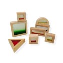 Klocki sensoryczne drewniane z piaskiem SensArt Sand - Kabi 2+ 8 el. Kabi