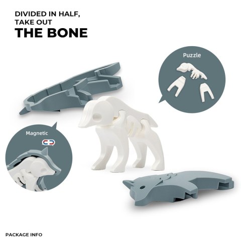 Magnetyczne figurki 3D zwierząt leśnych - Half Toys 3+ Half Toys