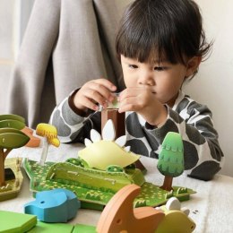 Magnetyczne figurki dinozaurów z dioramą - Half Toys 3+ Half Toys