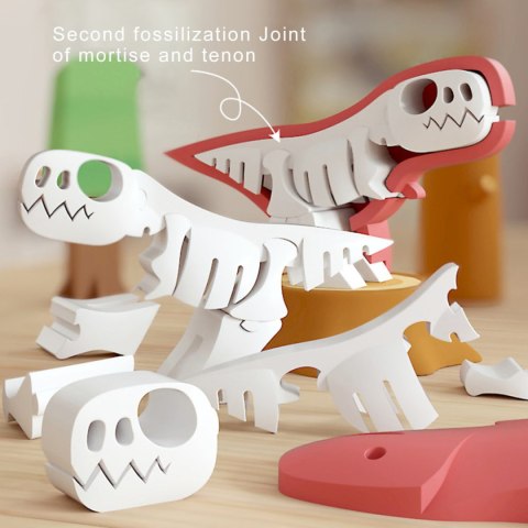 Magnetyczne figurki dinozaurów z dioramą - Half Toys 3+ Half Toys