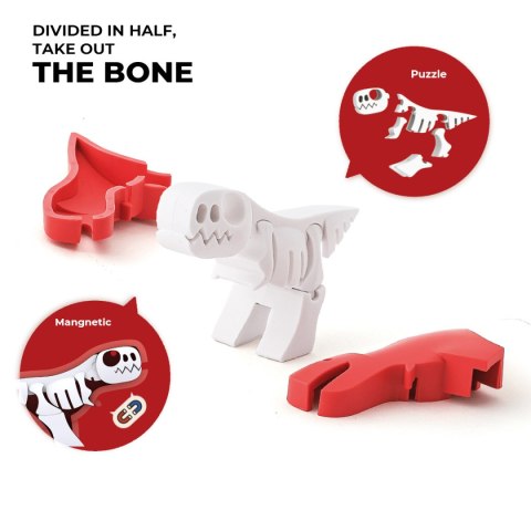 Magnetyczne figurki dinozaurów z dioramą - Half Toys 3+ Half Toys