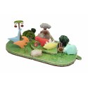 Magnetyczne figurki dinozaurów z dioramą - Half Toys 3+ Half Toys