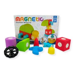 Magnetyczne klocki piankowe EVA 24 el. - MagTic 3+ Tong Le