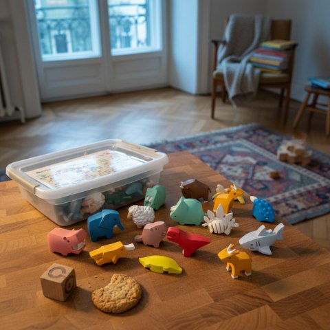 Magnetyczne zwierzaki puzzle 3D Half Toys - 24 szt. 3+ Half Toys