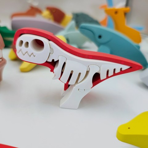 Magnetyczne zwierzaki puzzle 3D Half Toys - 24 szt. 3+ Half Toys