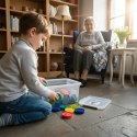 Puzzle sensoryczne Karuzela emocji 36 el. - Mom's Care 1+ Mom's Care