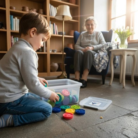 Puzzle sensoryczne Karuzela emocji 36 el. - Mom's Care 1+ Mom's Care