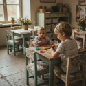 Sensoryczna tęcza - zestaw puzzli sensorycznych - dotyk, kształt - 45 el. 1+ Mom's Care